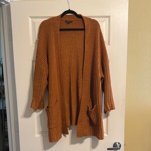 American Eagle burnt orange oversized cardigan
